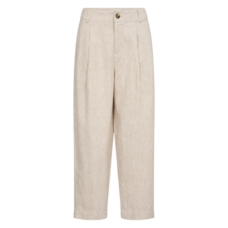 Part Two Clothing Nettas Ramie-Linen Trousers French Oak Melange front