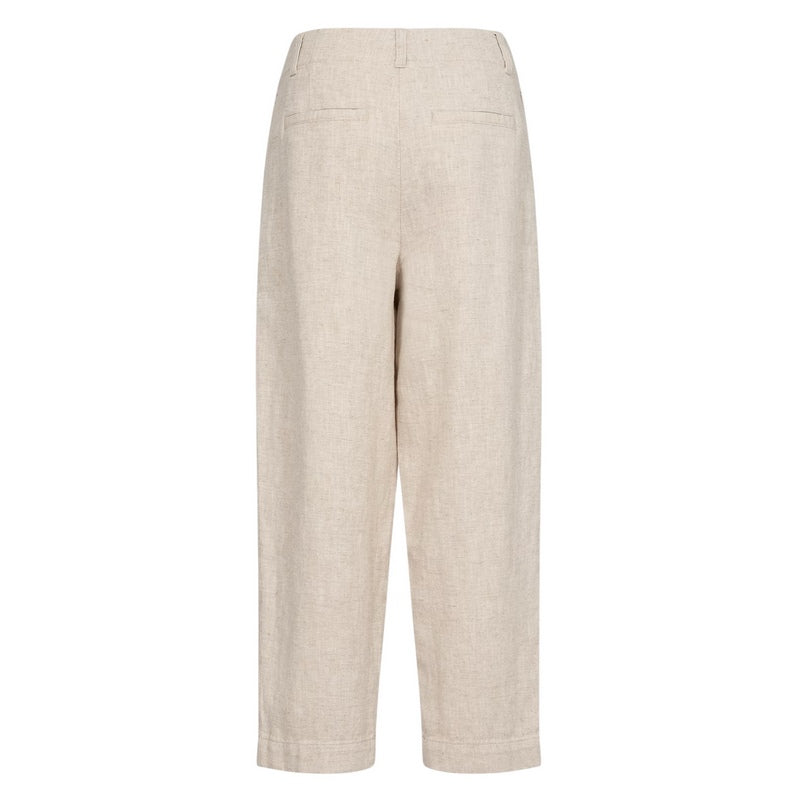 Part Two Clothing Nettas Ramie-Linen Trousers French Oak Melange rear