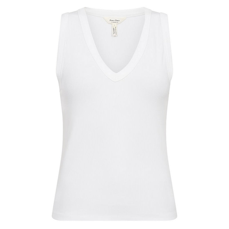 Part Two Clothing Nikkia Vest Top in Bright White front