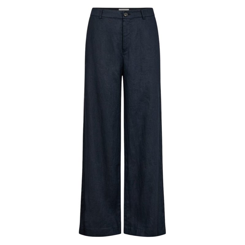 Part Two Clothing Ninnes Linen Trousers in After Midnight front