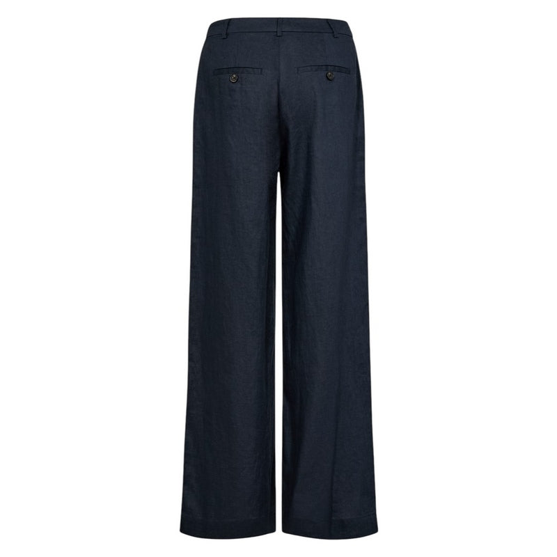 Part Two Clothing Ninnes Linen Trousers in After Midnight rear