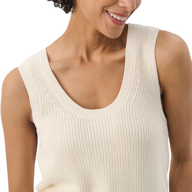 Part Two Clothing Nirmala Tank Top Eggnog on model detail