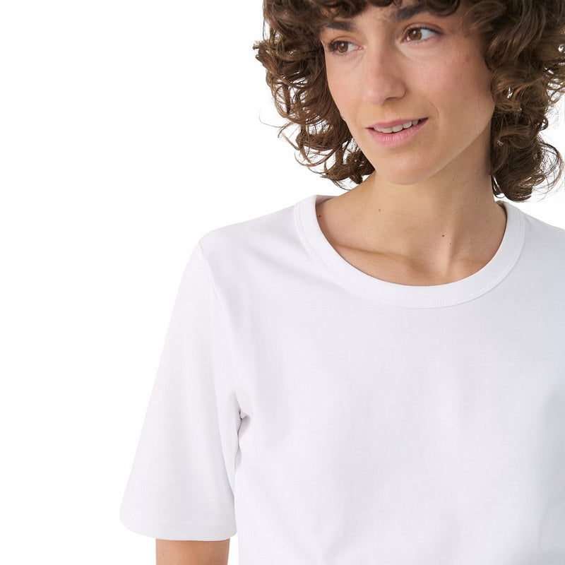 Part Two Clothing Ratana Cotton T-Shirt Bright White 30309870-110601 on model detail