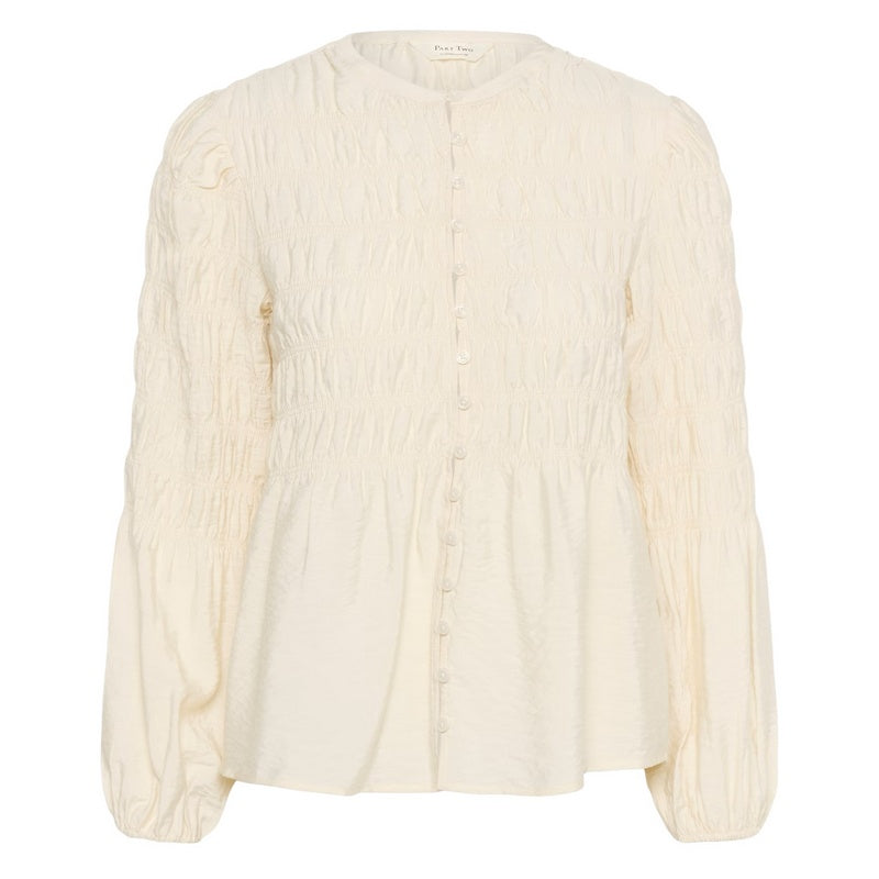 Part Two Clothing Siffe Blouse Eggnog front