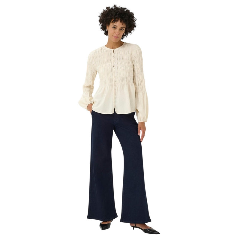 Part Two Clothing Siffe Blouse Eggnog on model main