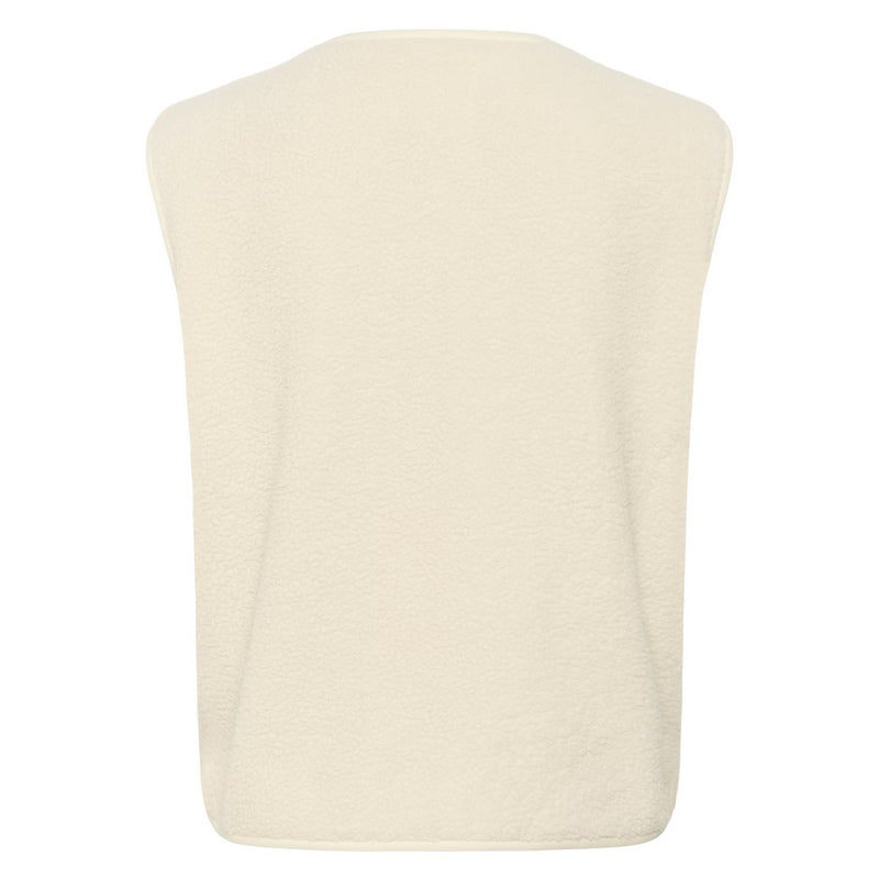 Part Two Clothing Signy Fleecy Waistcoat Oatmeal rear