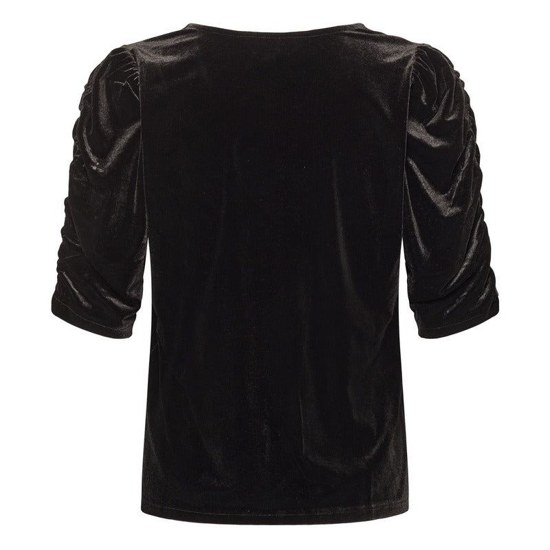 Part Two Clothing Valeriia Velvet Blouse Black 30311019-194008 rear