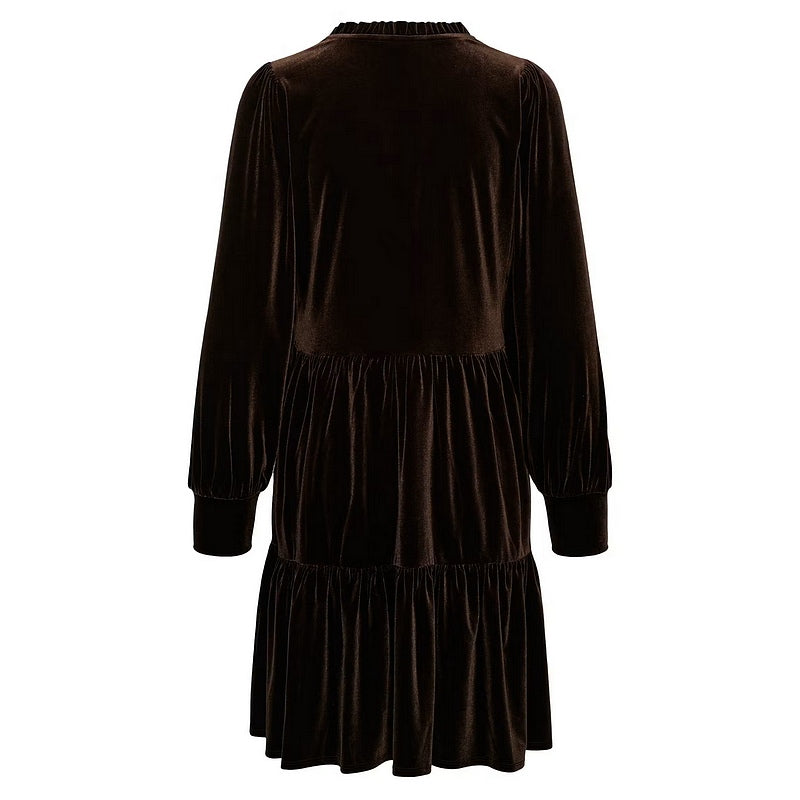 Part Two Clothing Viggase Velvet Dress Mole 30306576-191106 rear