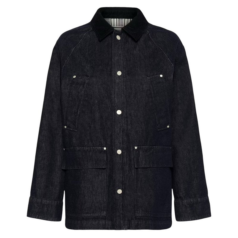 Part Two Clothing Ydun Coat in Rinse Blue Denim 30310240-300159 front