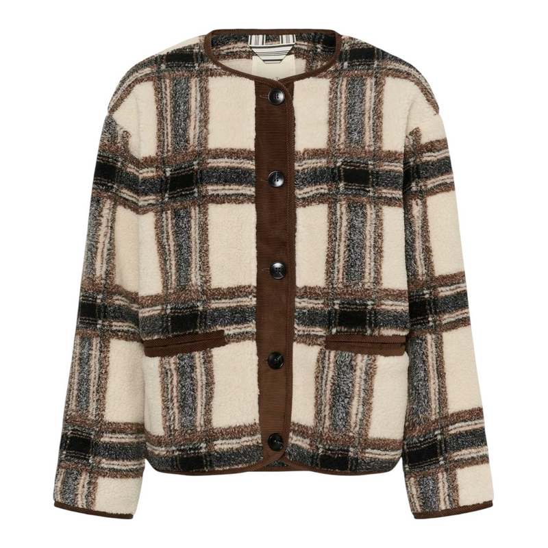 Part Two Clothing Ysabell Jacket Brown Check front