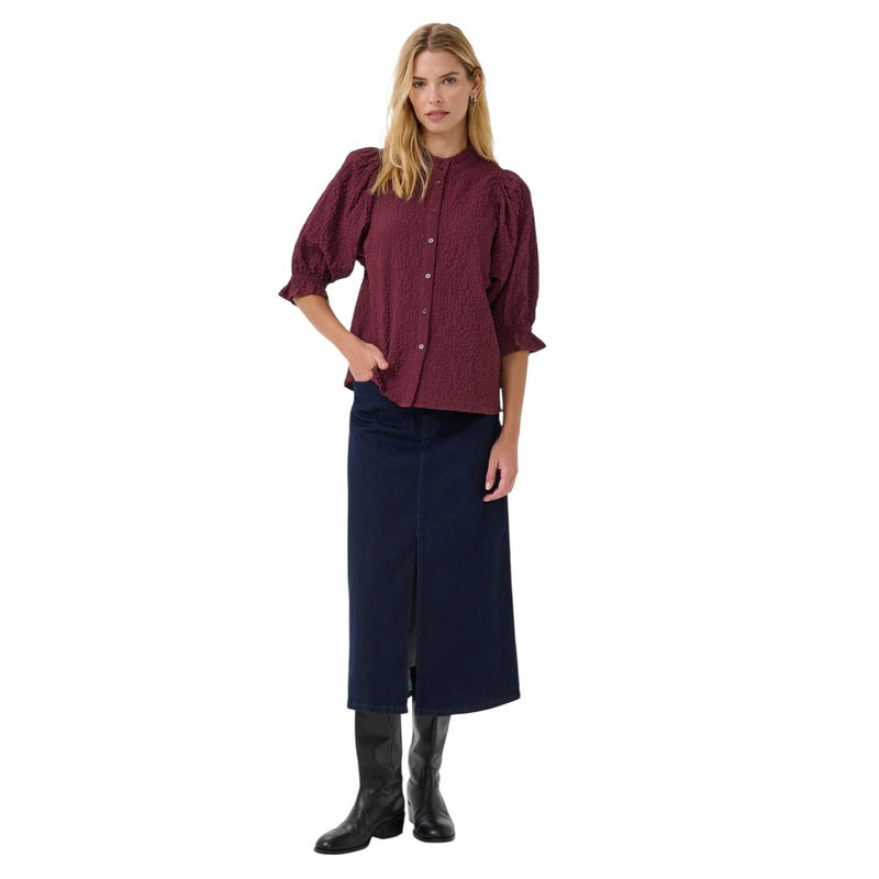 Part Two Clothing Toni Shirt Tawny Port on model main