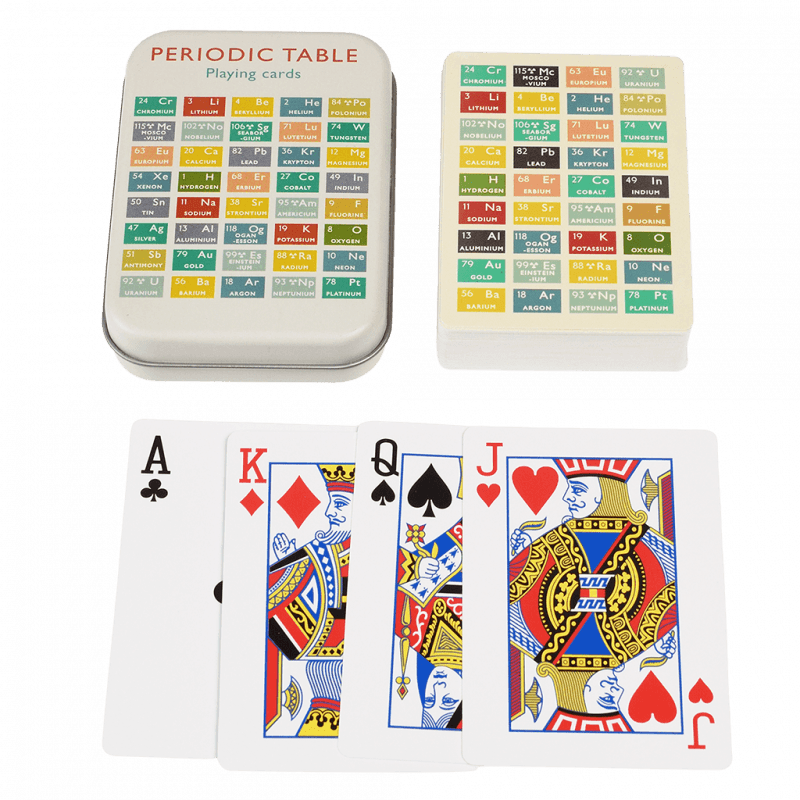 Rex International Periodic Table Playing Cards In A Tin 29705 main