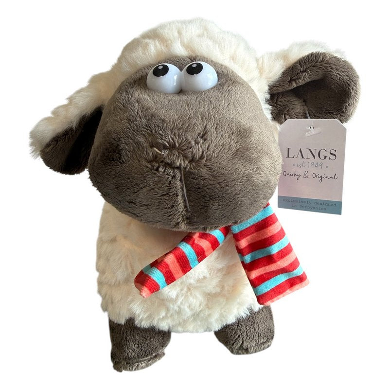 Plush Standing Sheep Soft Toy with Googley Eyes 4SP824 front
