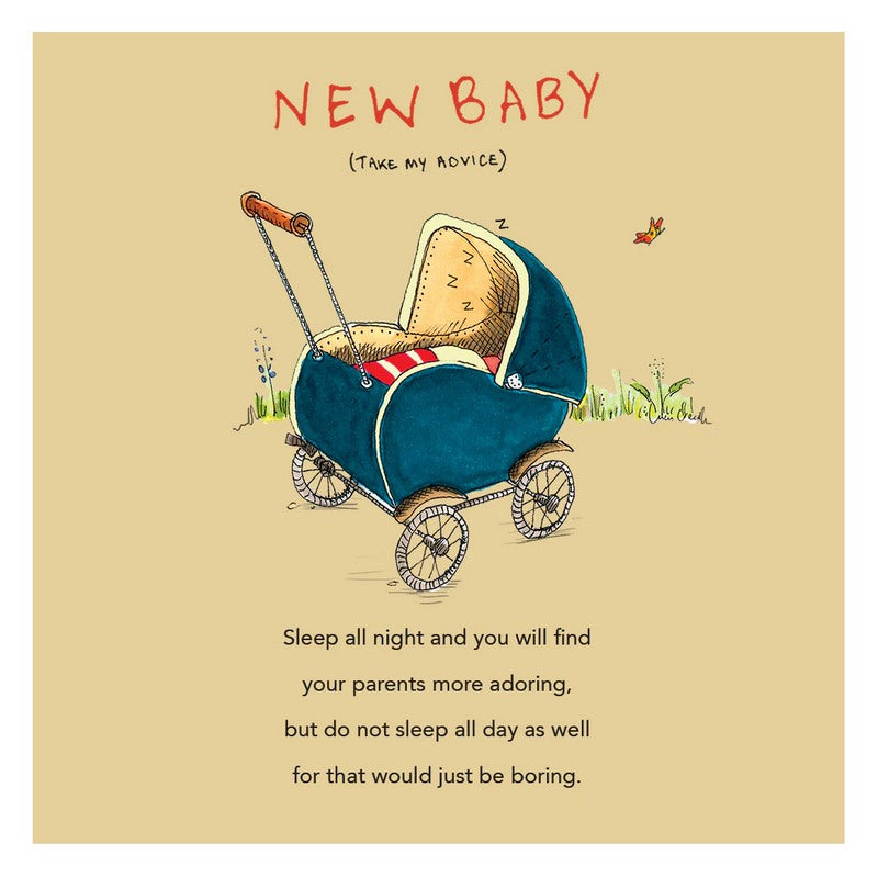 Poet and Painter New Baby Advice Card FP3111 main