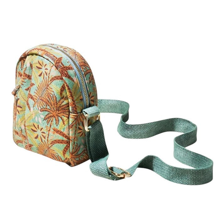 Powder Designs Canvas Out and About Bag Patterned Palms CCB2 main