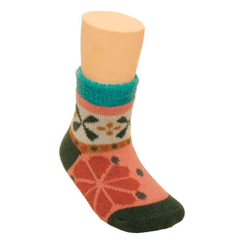 Powder Designs Kids Cosy Socks Fair Isle Petal KSOC1 main