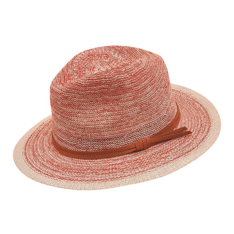 Powder Designs Natalie Hat With Suede Band in Terracotta NAT42 main