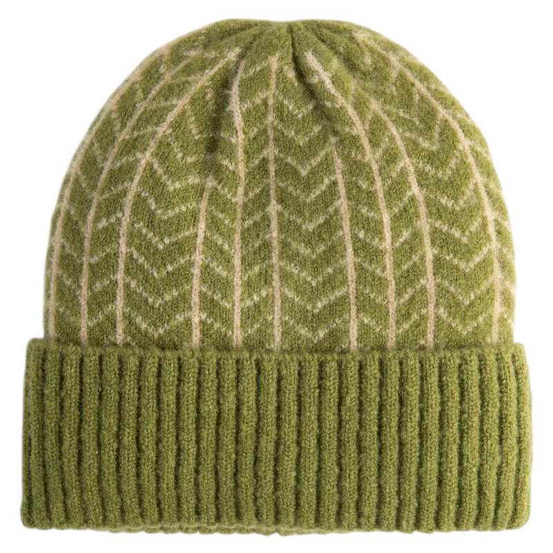 Powder Designs Niamh Beanie in Olive Green NIA6 front
