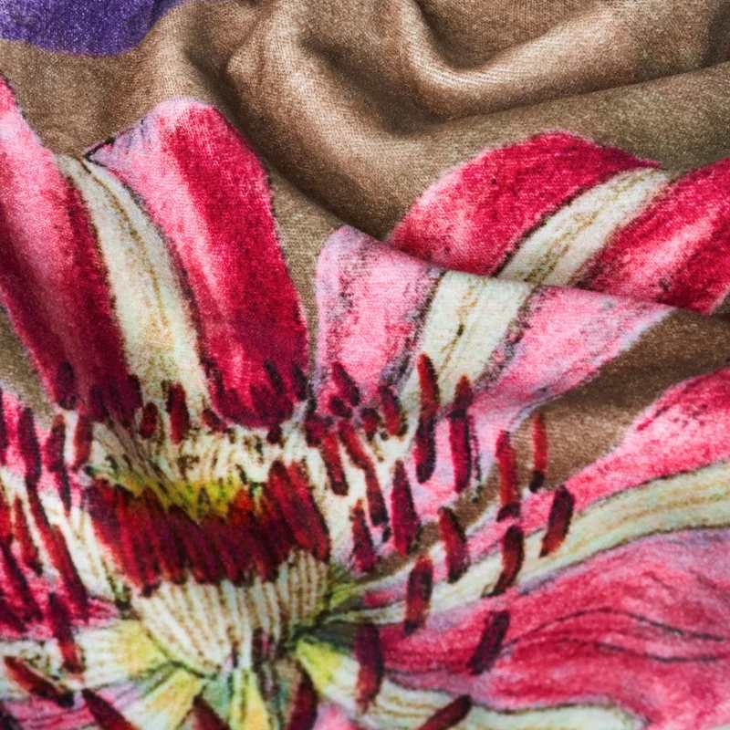Powder Designs Sage Velvet Tote Oversized Botanicals TOT11 fabric