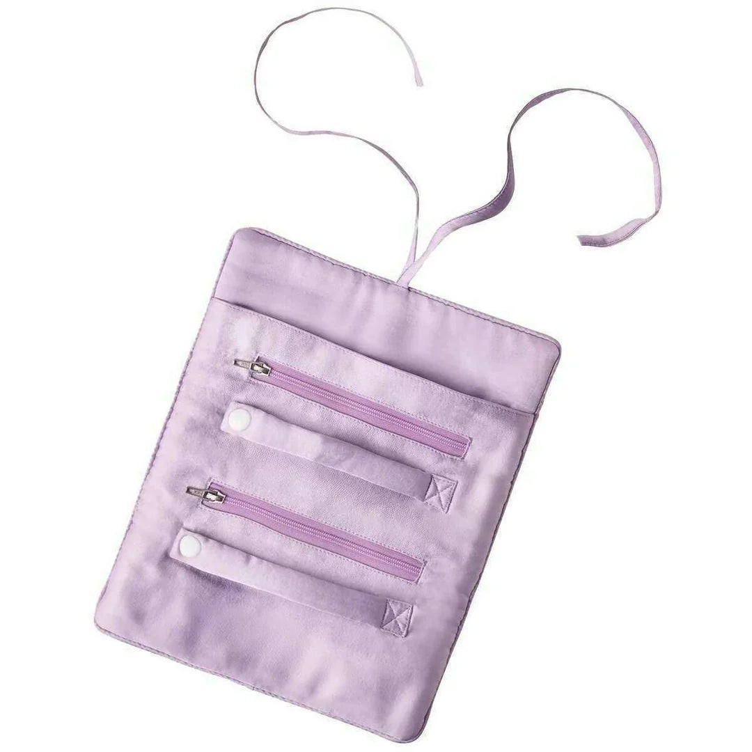 Powder Designs Velvet Jewellery Roll Floral Study Petal JR01 open