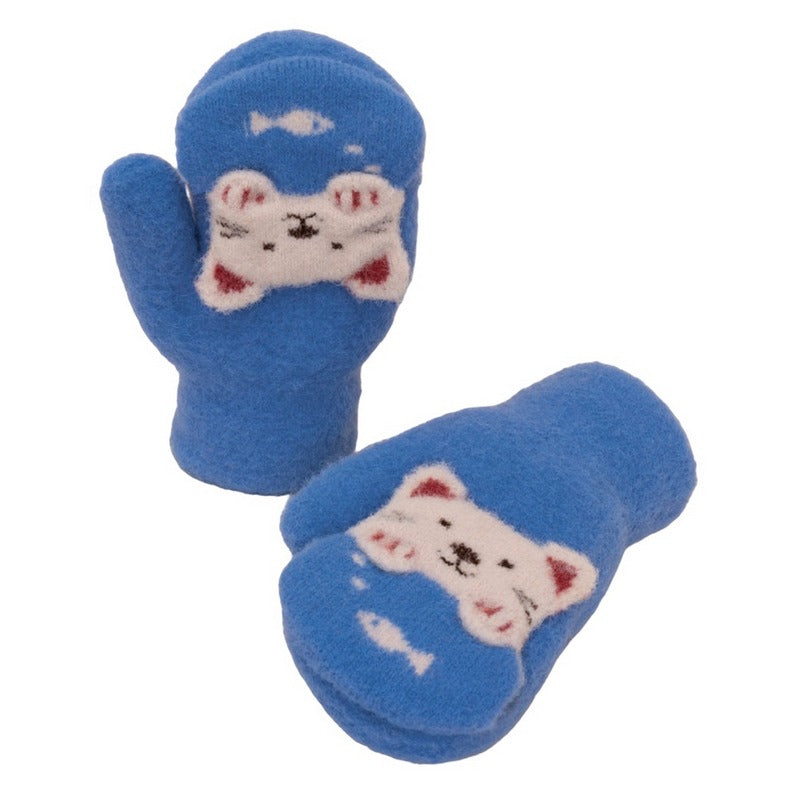 Powder Pal Mittens Kitty Blue PPM22 main