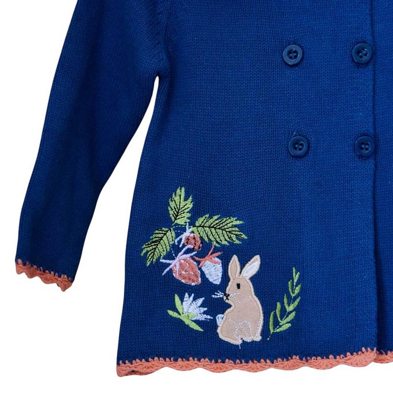 Powell Craft Enchanted Forest Pram Coat HKEF7 embroidery detail