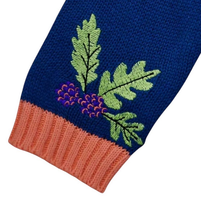 Powell Craft Enchanted Forest Pram Coat HKEF7 sleeve detail