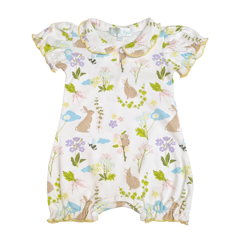 Powell Craft Rabbit Print Babygrow RAB8 front