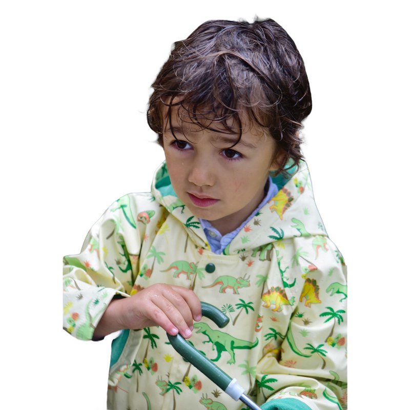 Powell Craft Dinosaur Raincoat RMDN on boy front