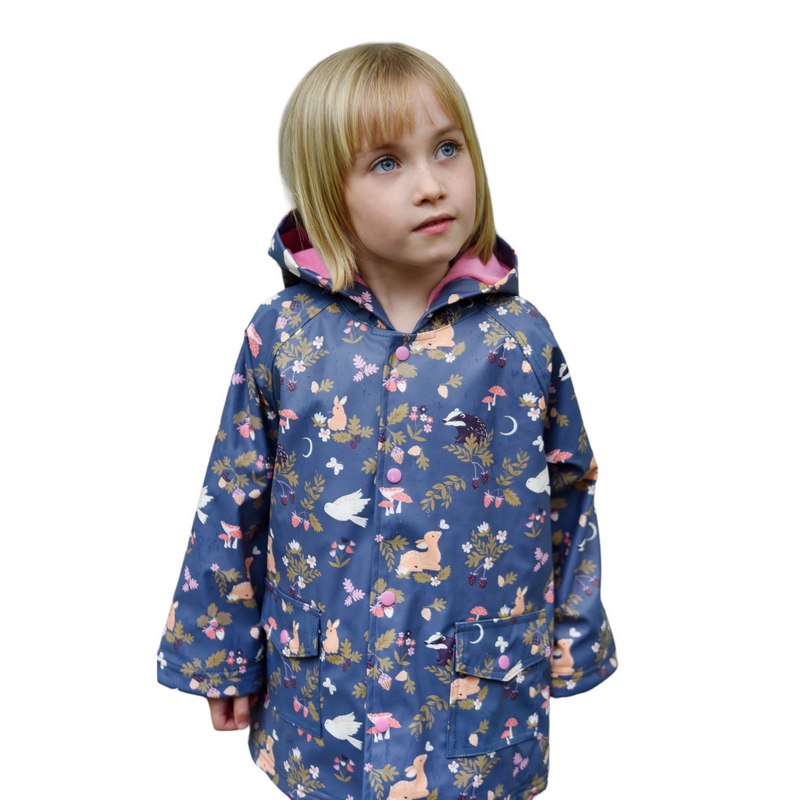 Powell Craft Enchanted Forest Print Raincoat RMEF on girl main