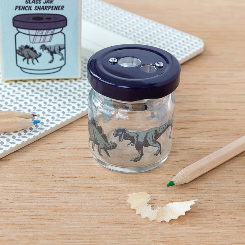 Prehistoric Land Dinosaur Glass Jar Pencil Sharpener 29685 lifestyle