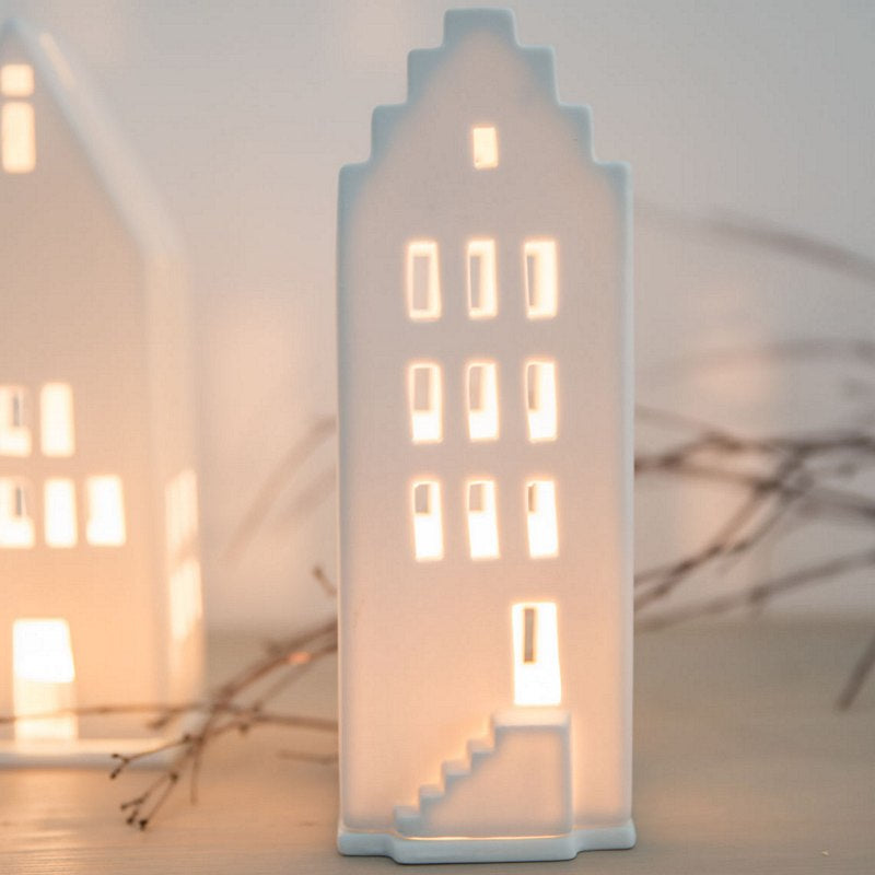 Rader Porcelain Light House Crow Stepped Gable 12958 lifestyle