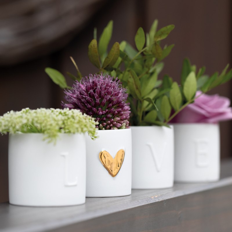 Rader Set of 4 Porcelain Love Lights 14343 lifestyle