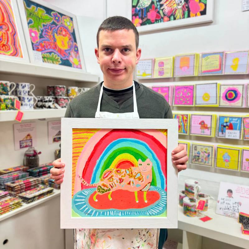 Rainbow Cat Chocolate Bar Smoky Malt Crunch artist