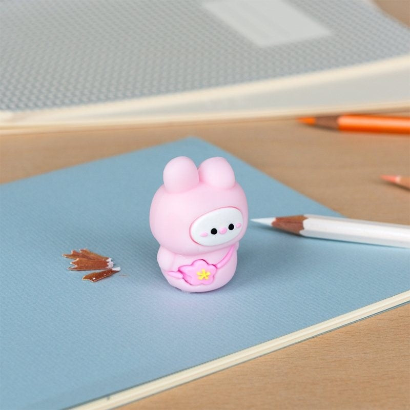 Rex International Adorable Animal Pencil Sharpener Pink Bunny 31412 lifestyle