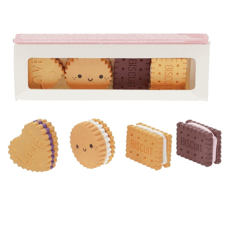 Rex International Biscuit Erasers Set of 4 31418 main