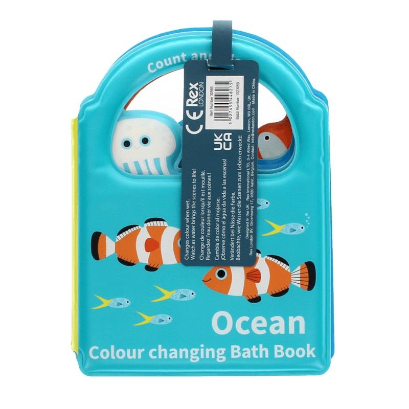 Rex International Colour Changing Bath Book - Ocean 30569 label back
