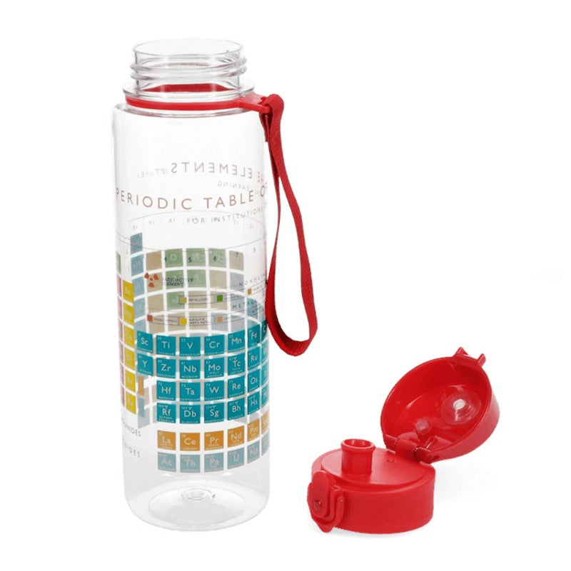 Rex International Drinking Bottle with Push Button Periodic Table 700ml 30960 cap off