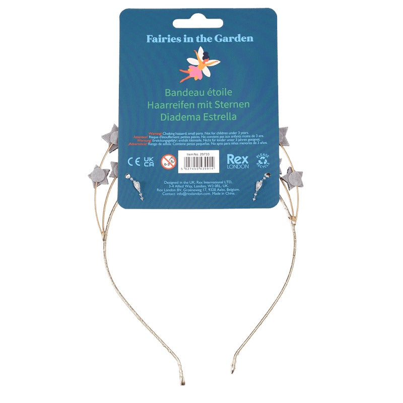 Rex International Fairies In The Garden Star Headband 29733 back