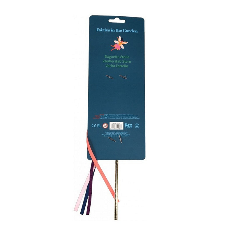 Rex International Fairies In The Garden Star Wand 29729 packaging back