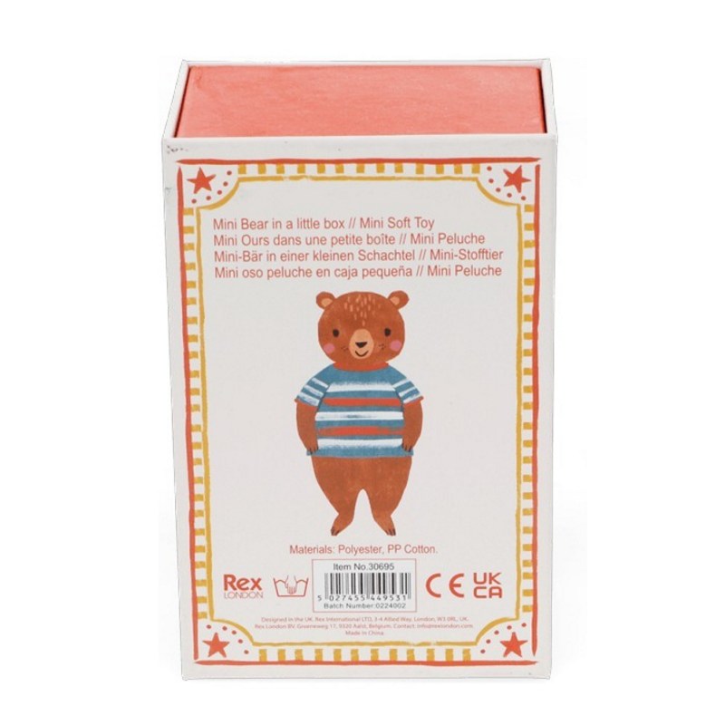 Rex International Mini Bear in a Little Box 30695 box back