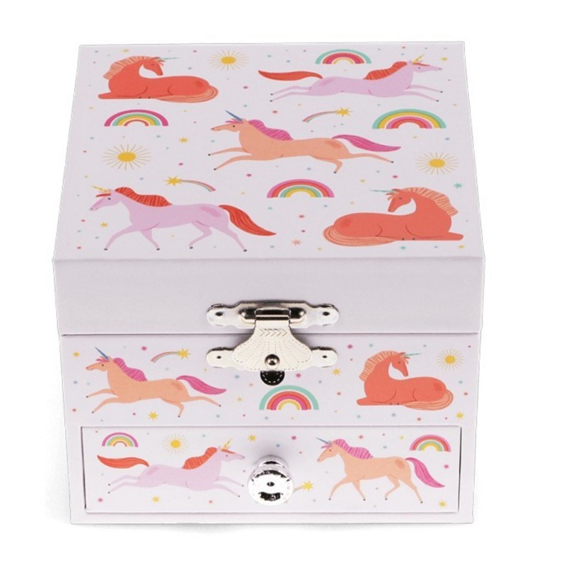 Rex International Musical Jewellery Box Unicorn 31004 closed