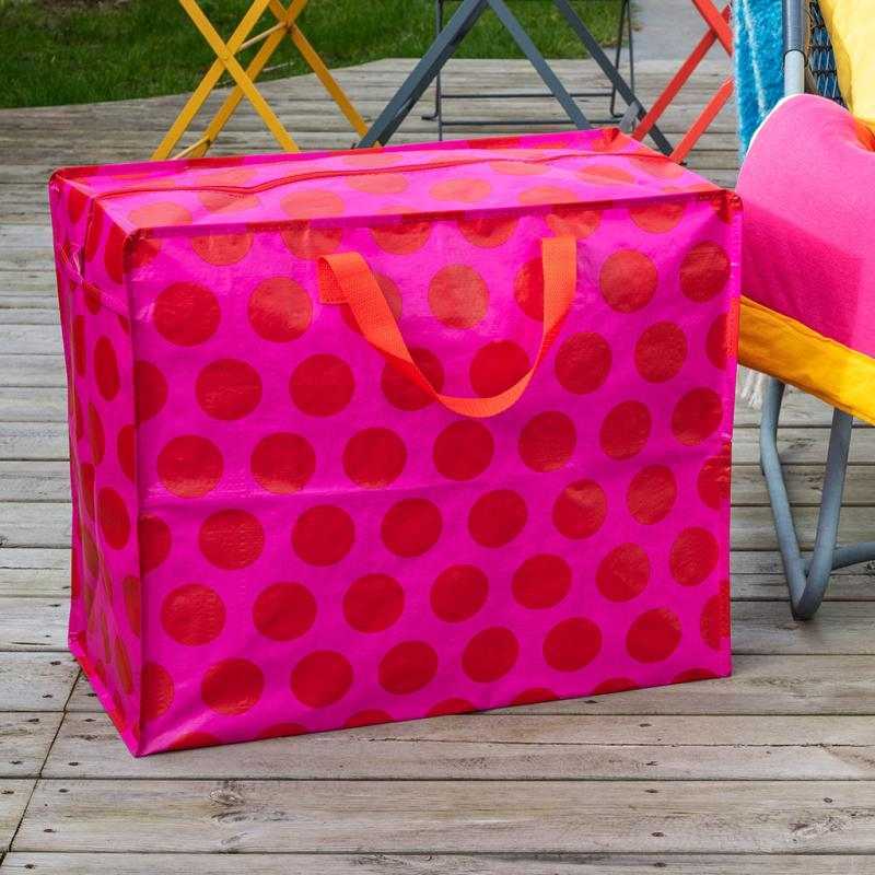 Rex International Red on Pink Spotlight Jumbo Storage Bag 29602 lifestyle