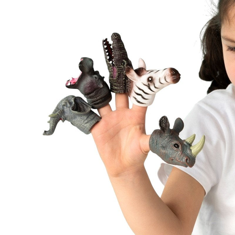Rex International Safari Animal Finger Puppets Set of 5 31019 model