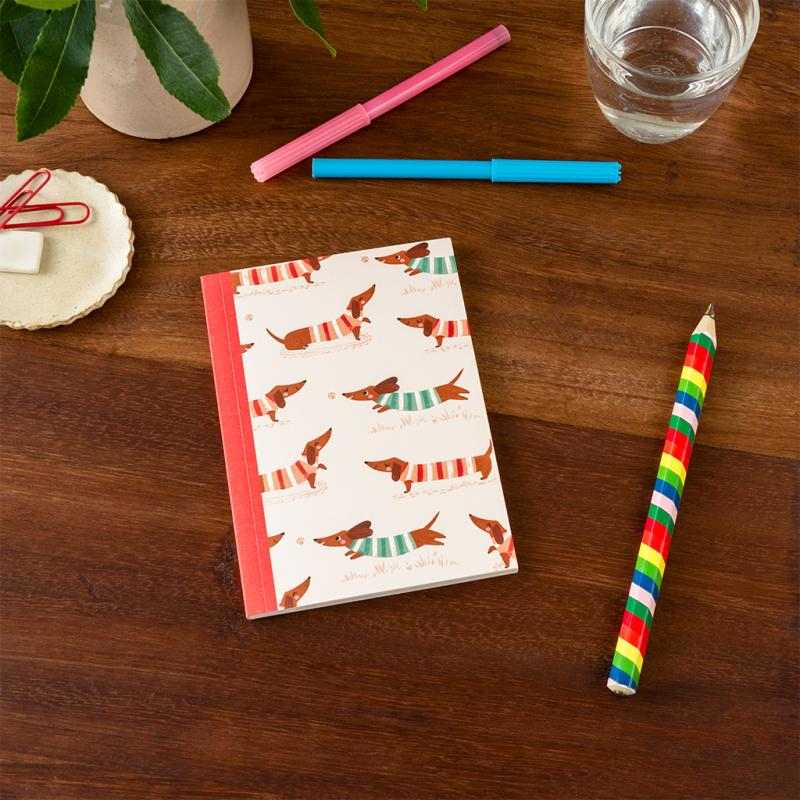 Rex International Sausage Dog A6 Notebook 30461 lifestyle