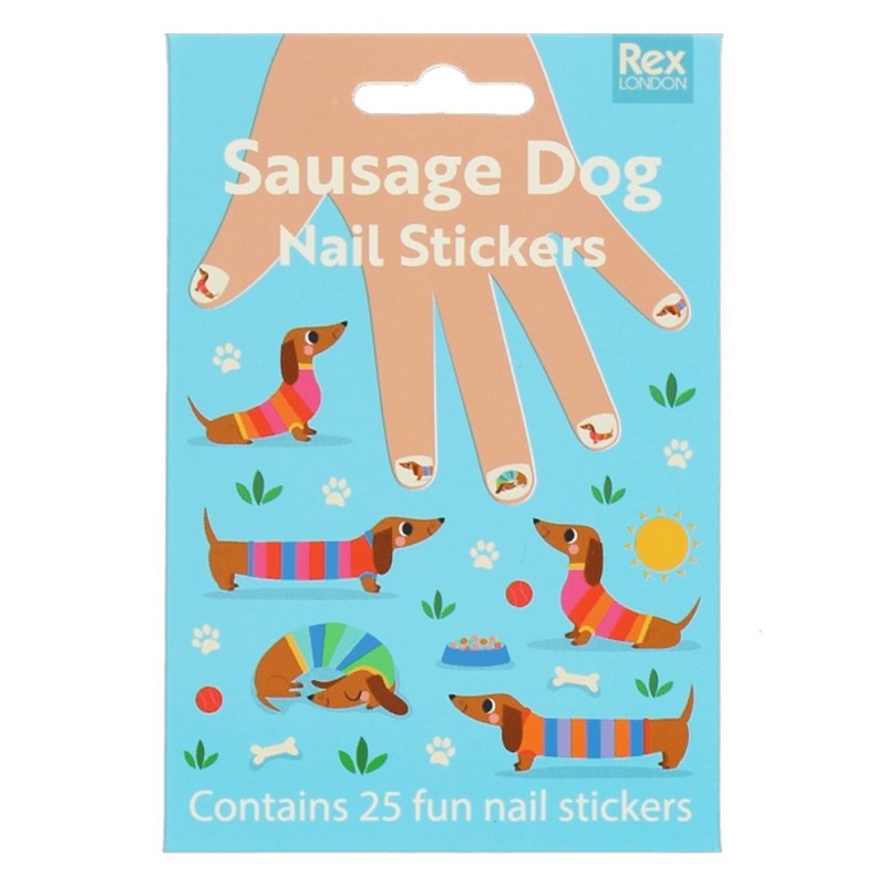 Rex International Sausage Dog Nail Stickers 30513 front