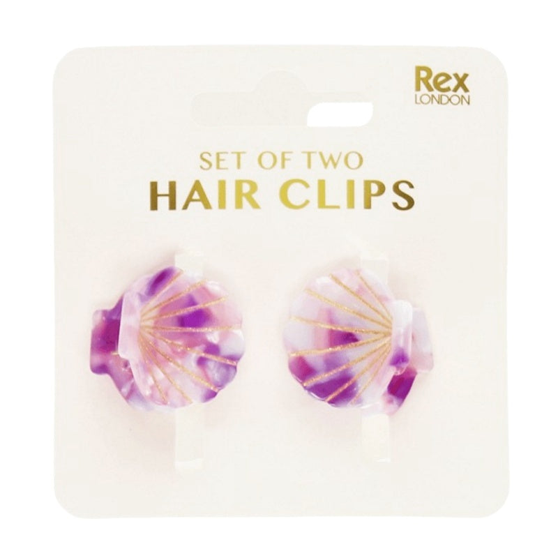 Rex International Seashell Mini Hair Claw Clips Set of 2 31313 main
