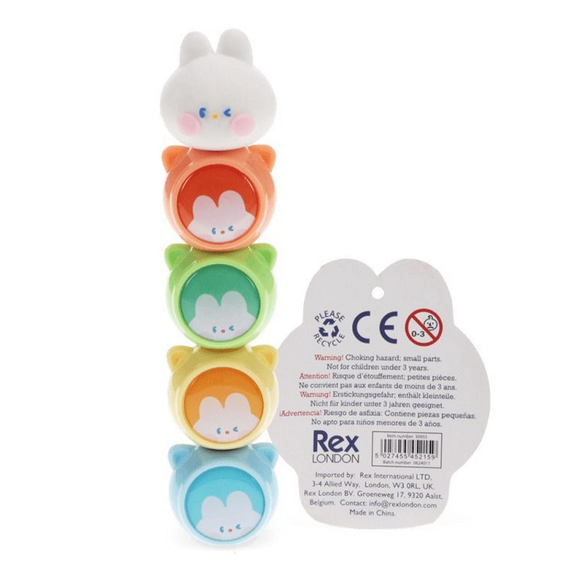 Rex International Stackable Highlighters Set Bunny 30955 label back