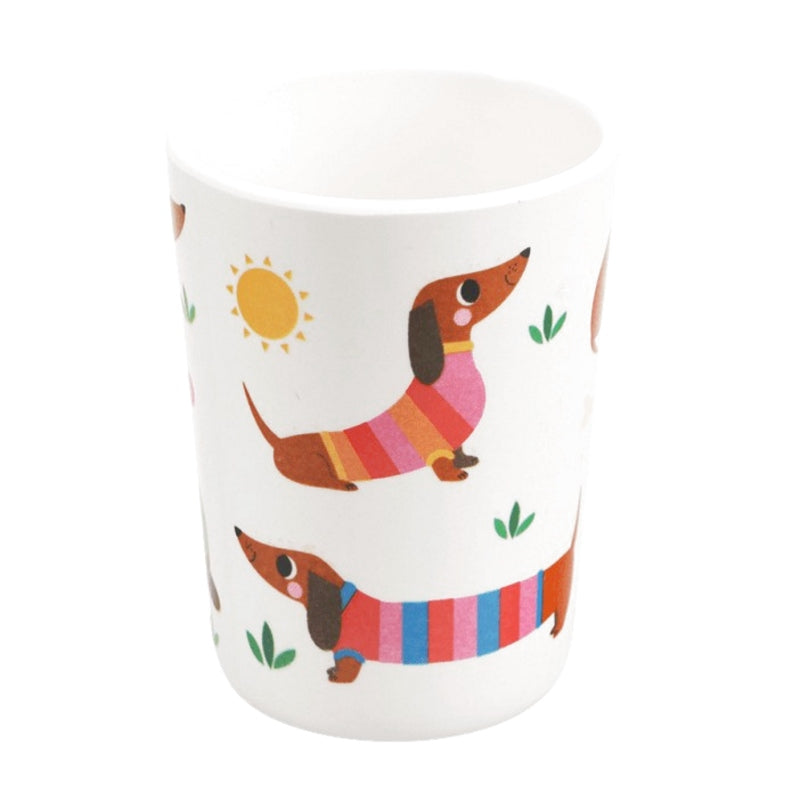 Rex International Sunny Sausage Dog Children's Melamine Beaker 30803 main