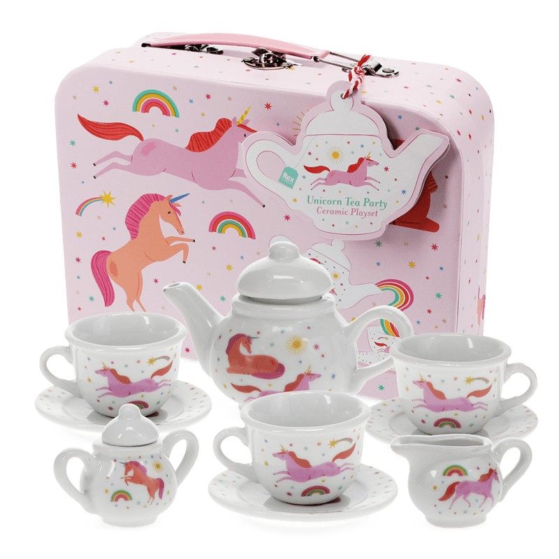 Rex International Unicorn Ceramic Tea Party Set 31678 front